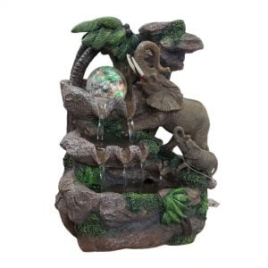 JC022-Fountain - elephants