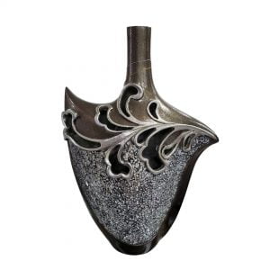 JC044-Vase with Glass Work