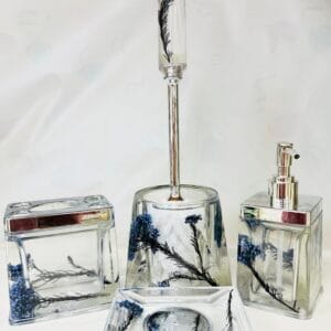 4-Piece Acrylic Bathroom Set