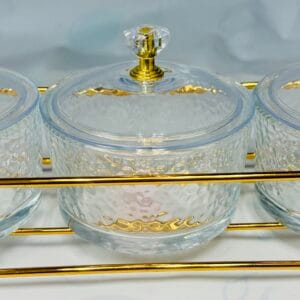 Dry fruit serving 3 bowl + 1 stand