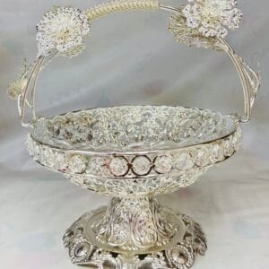 Fancy basket with glass bowl