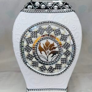 Elegant Black & White Vase