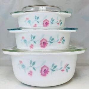 3PCS CASSEROLE SET WITH GLASS LIDS