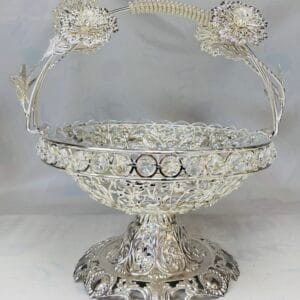 Fancy basket with glass bowl