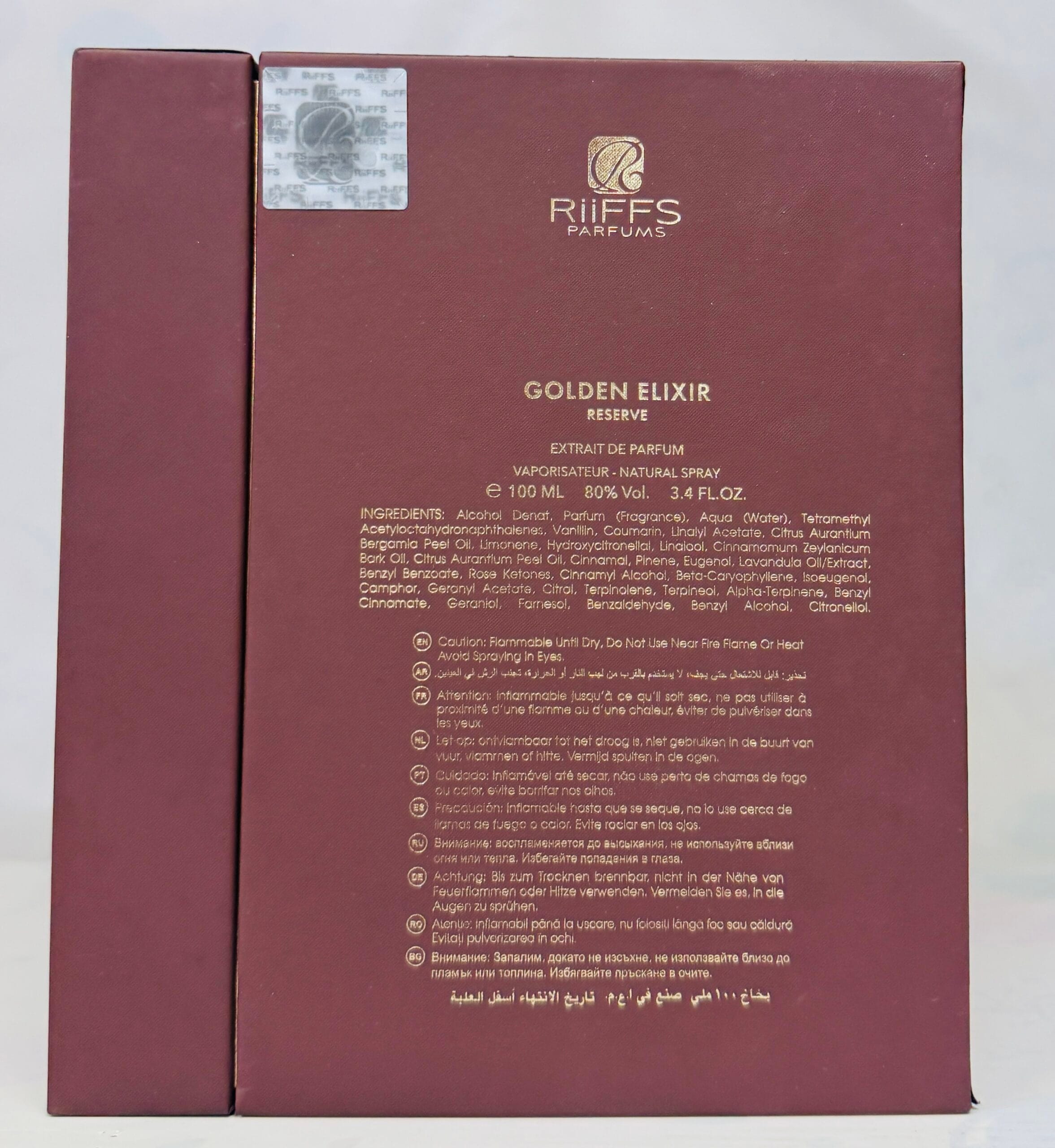 Riffs Golden Elixir Reserve Perfume - Image 3