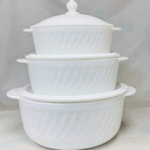3-Piece Casserole Set with Lids
