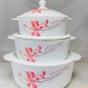 3-Piece Casserole Set with Lids