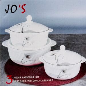 3-Piece Casserole Set with Lids
