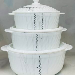 3-Piece Casserole Set with Lids
