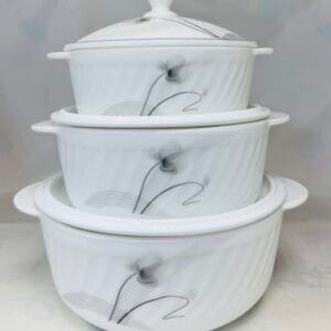 3-Piece Casserole Set with Lids