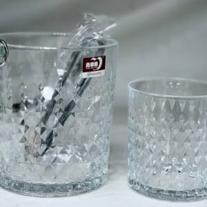 7PCS GLASS ICE BUCKET SET