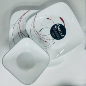CORELLE VITRELLE 18-PIECE SQUARE DINNERWARE SET